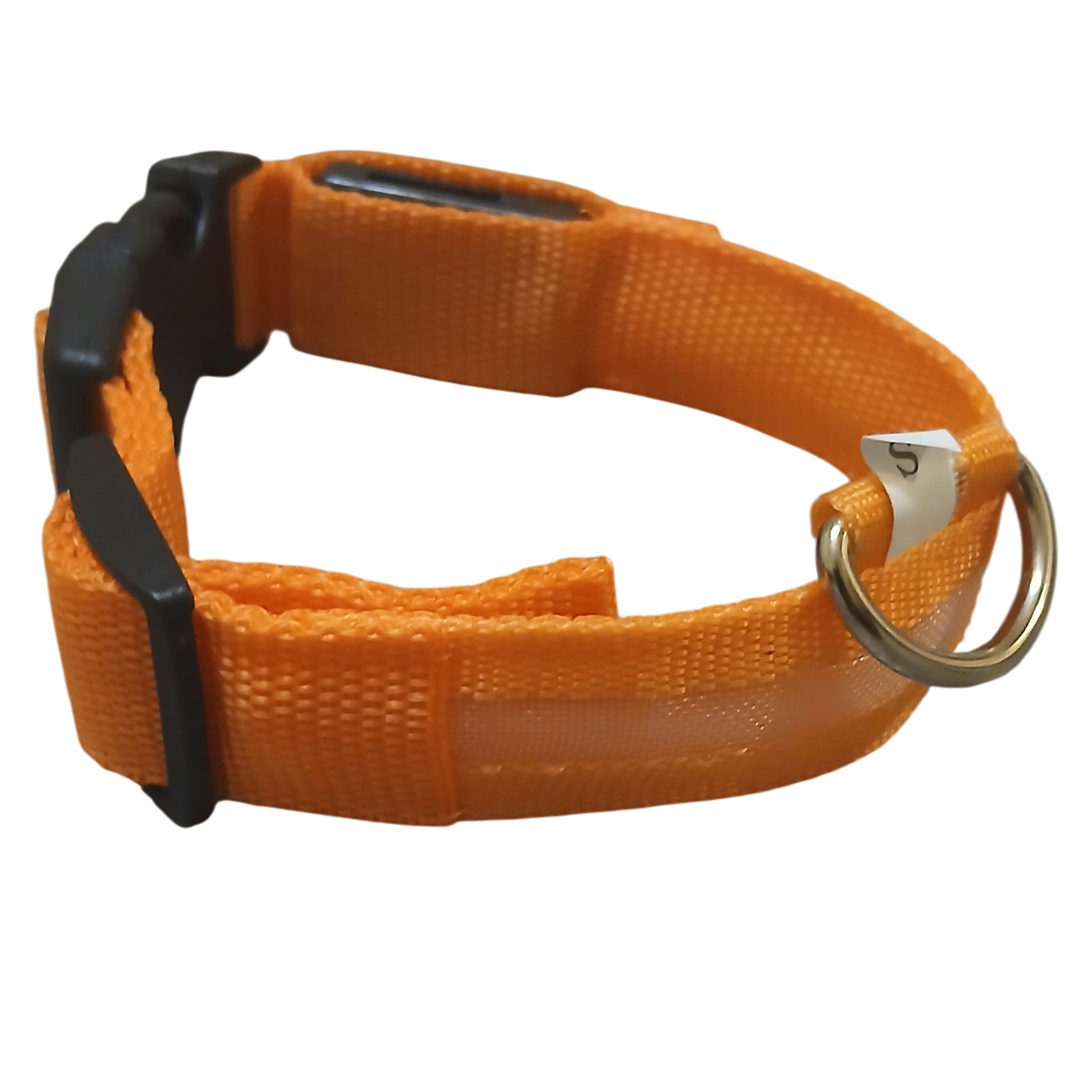 Adjustable LED Dog Collar Light Up Blinking Night Safety Nylon Waterproof