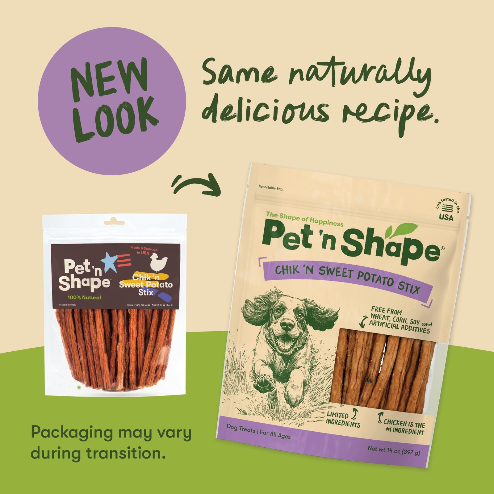 Pet ‘n Shape Chik ‘n Sweet Potato Stix Dog Treats – Made and Sourced in the USA