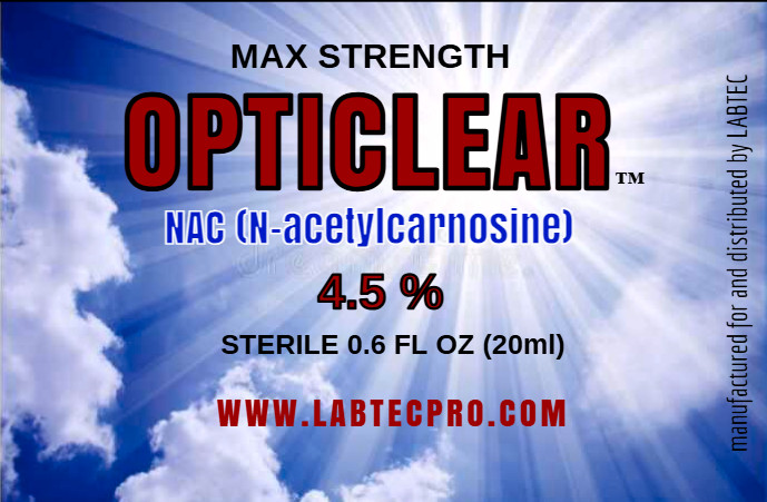Cataract Eye Drops with 4.5% NAC (N-Acetylcarnosine) 15ml Vial 2 pack!