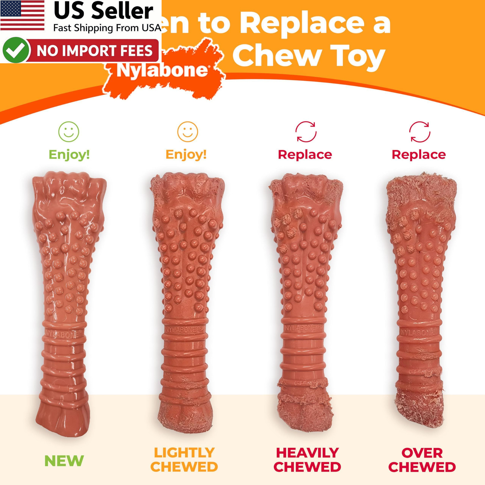 Nylabone Ring Bone Power Chew Toy For Aggressive Chewers X Small Dog Flavor