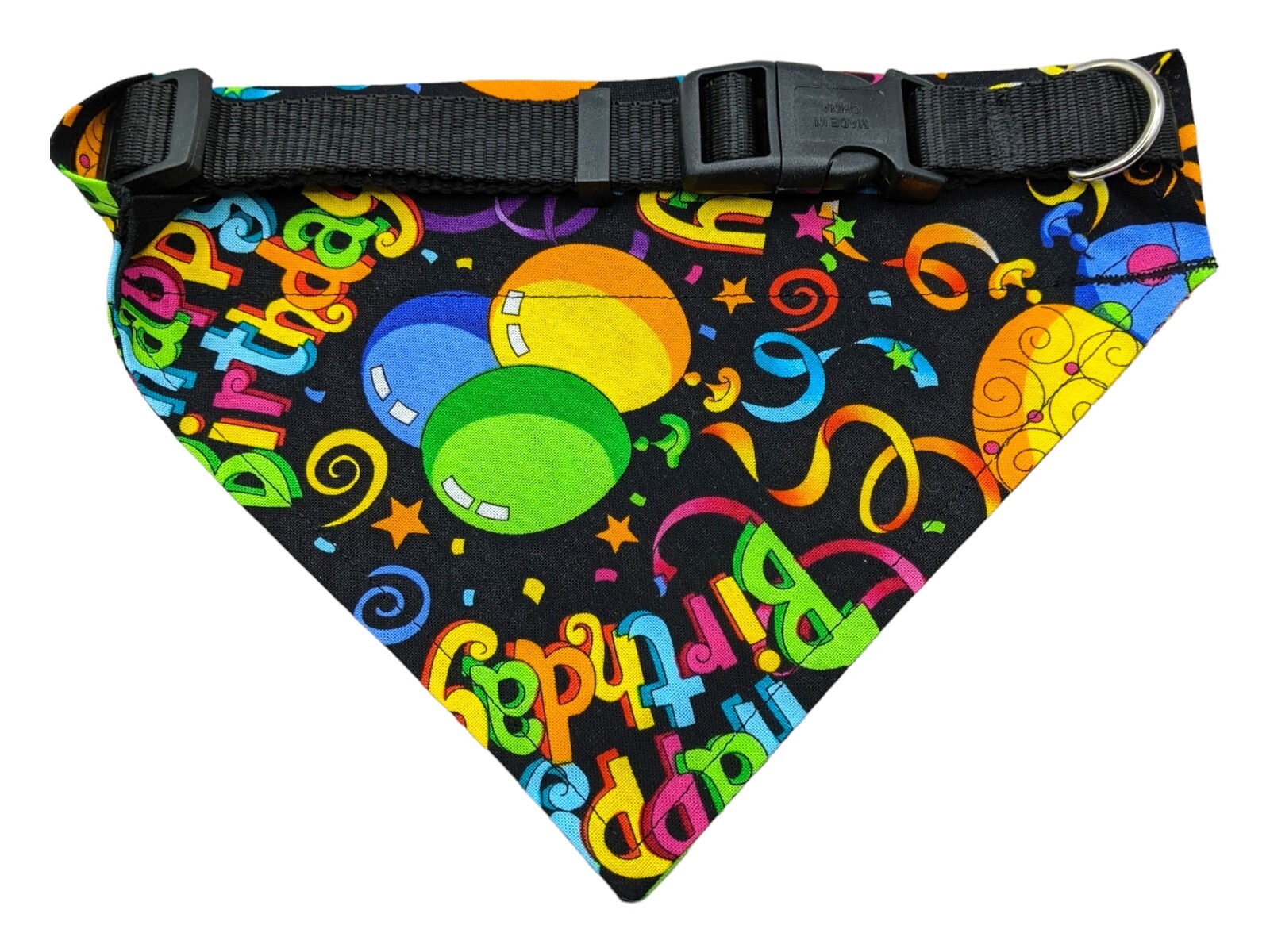 Dog Bandana for Dogs Birthday OVER THE COLLAR Bandanas Scarf Handmade