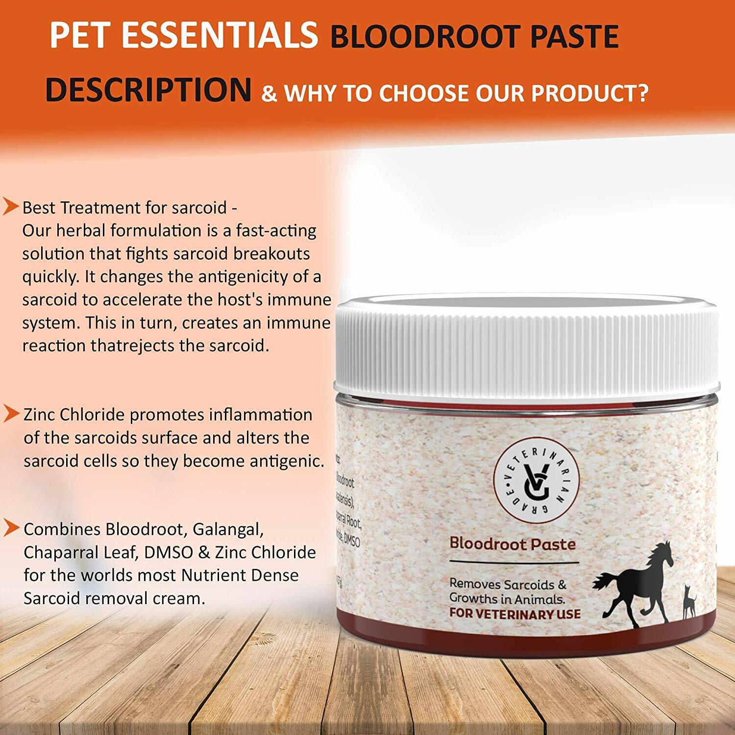 Veterinarian Grade Sarcoid Herbal Paste for The Removal of Sarcoidosis & Growths
