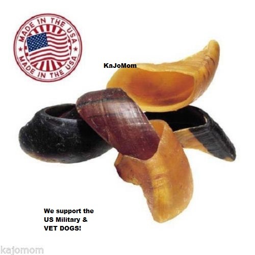 FRESH Natural Cow Hooves Bulk Dog Treats Chews Dental USA Beef Hoof Red Barn