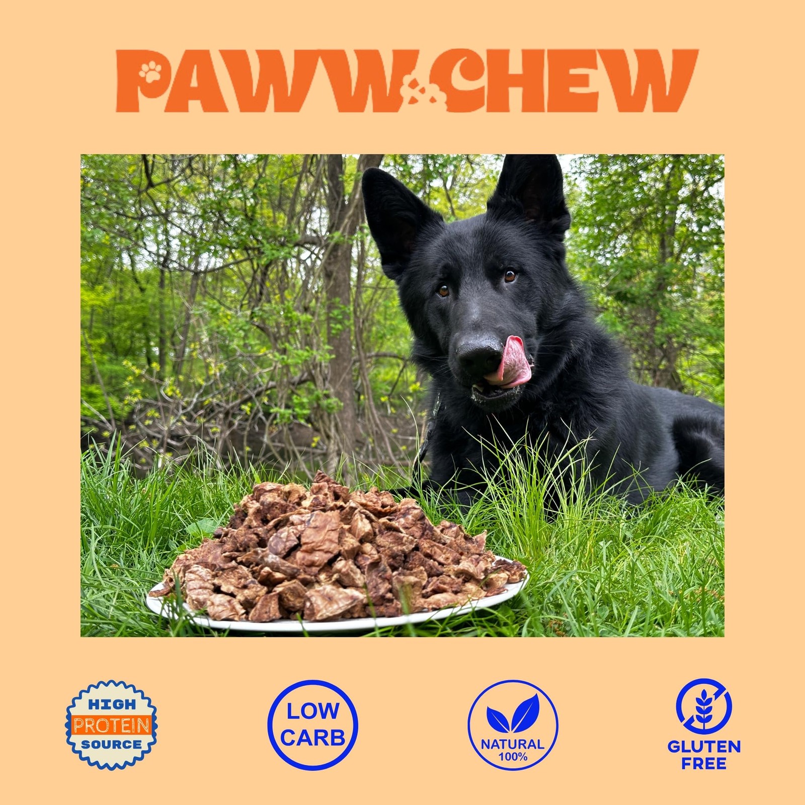 Beef Lung Dog Treats – 100% Natural, Single Ingredient, (2.5 Pound) Made in t…