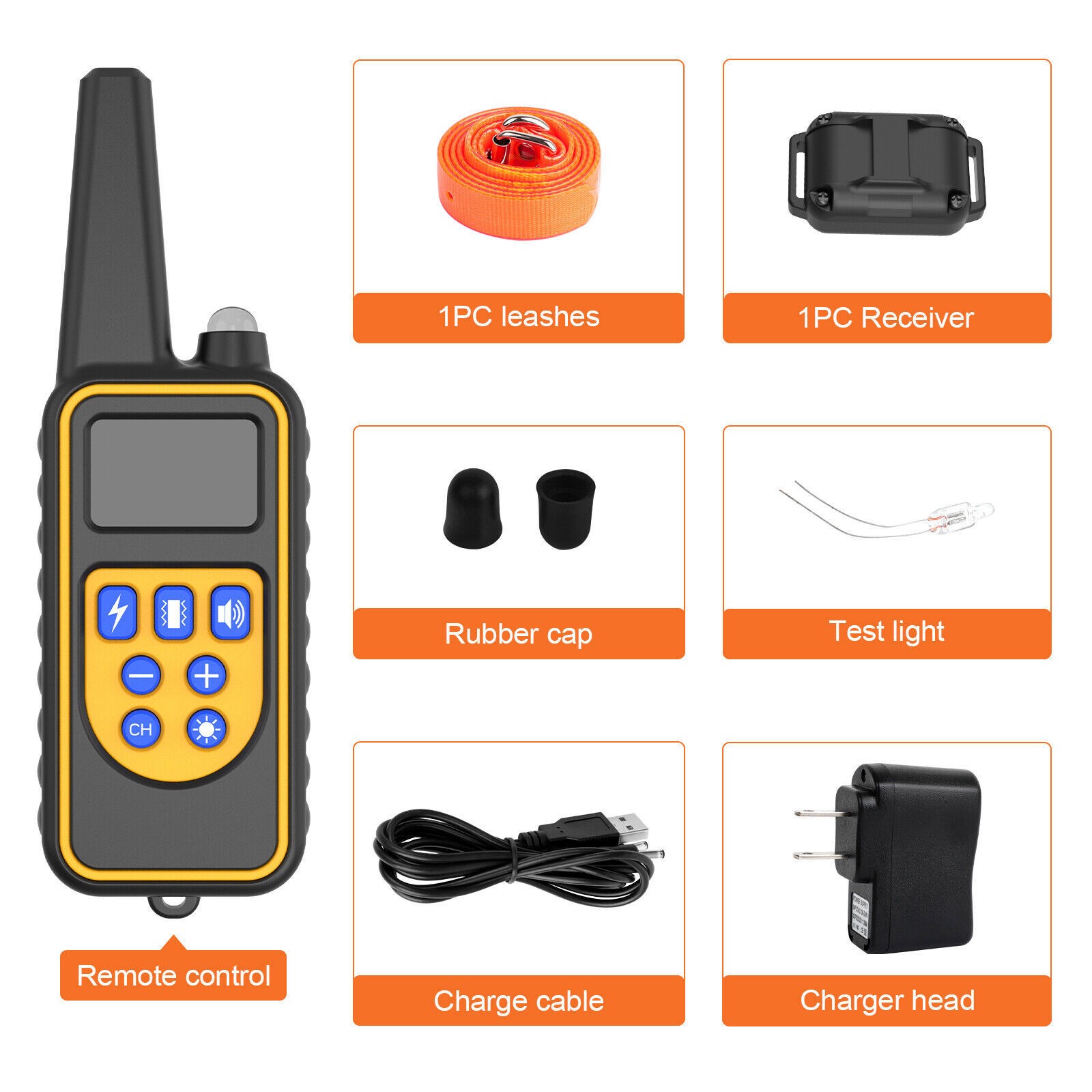 3000 FT Dog Training US Collar Rechargeable Remote Shock PET Waterproof Trainer