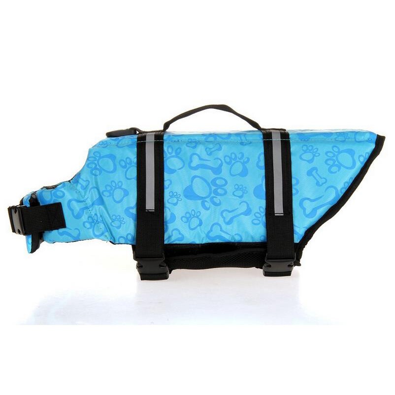 Pet Dog Life Jacket Safety Vest Pull Handle, Waterproof Flotation for Swimming