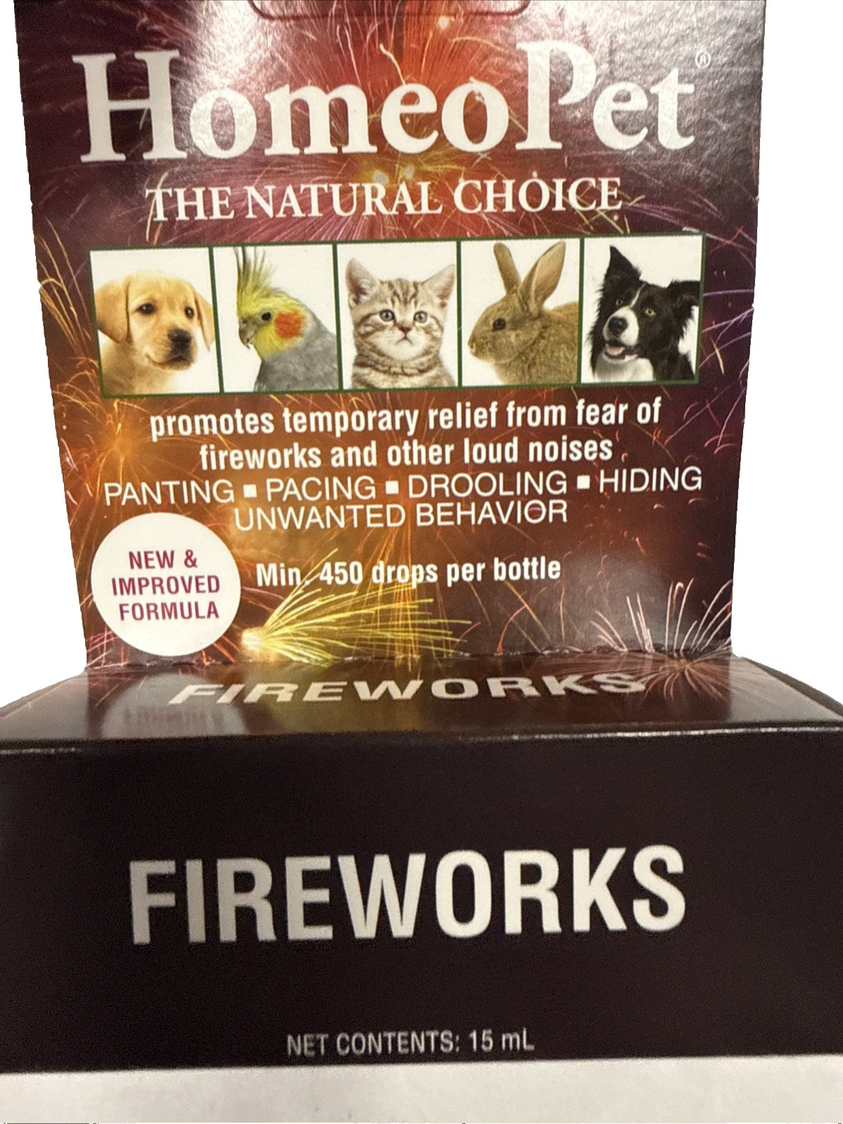 Homeo Pet Anxiety TFLN Natural Choice Drops, Small Animal Supplement, 15ml