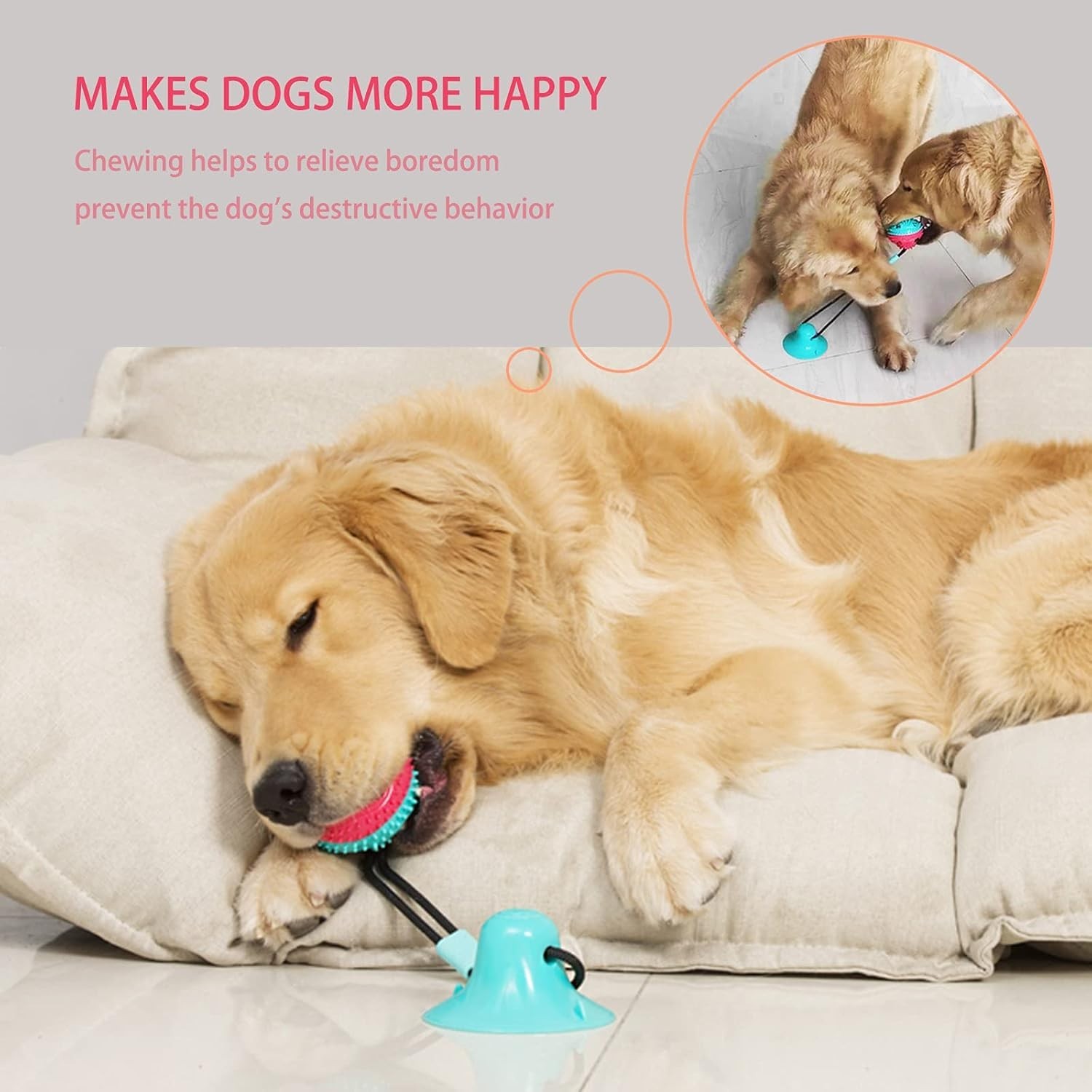 Dog Toys Dog Chew Toys for Aggressive chewers Puppy Dog Training Treats Teeth…