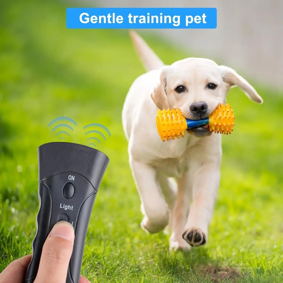 Ultrasonic Anti Dog Barking Device Pet Trainer LED Light Gentle Chaser Style