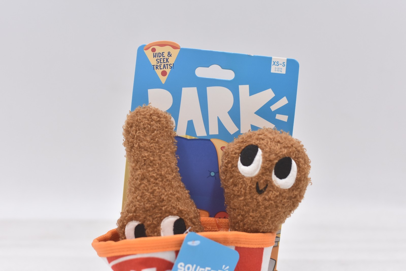 Bark Kenpuppy Fried Chicken Squeak Dog Toy 3 Piece set Xtra-Small to Small