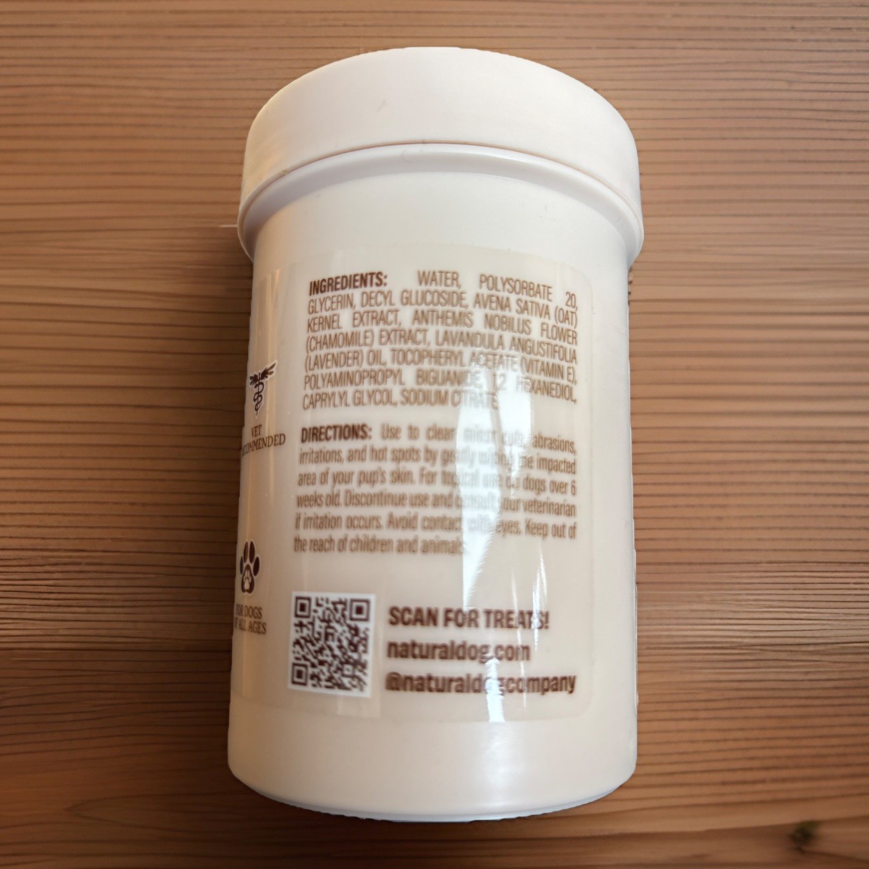 Natural Dog Company, Skin Soother Wipes, 100 Count – FREE SHIPPING IN THE USA