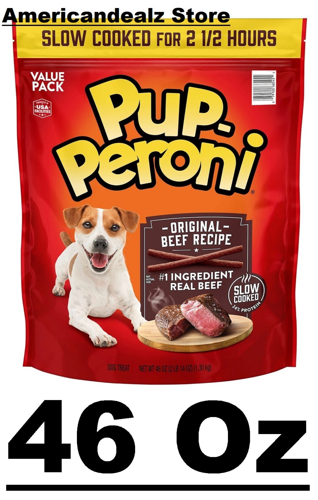 Pup-Peroni Dog Snacks, Original Beef Flavor, 46 oz