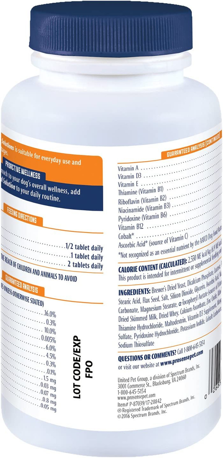 ProSense Vitamin Solutions 270 Count Chewable Tablets for Dogs Pack of 3