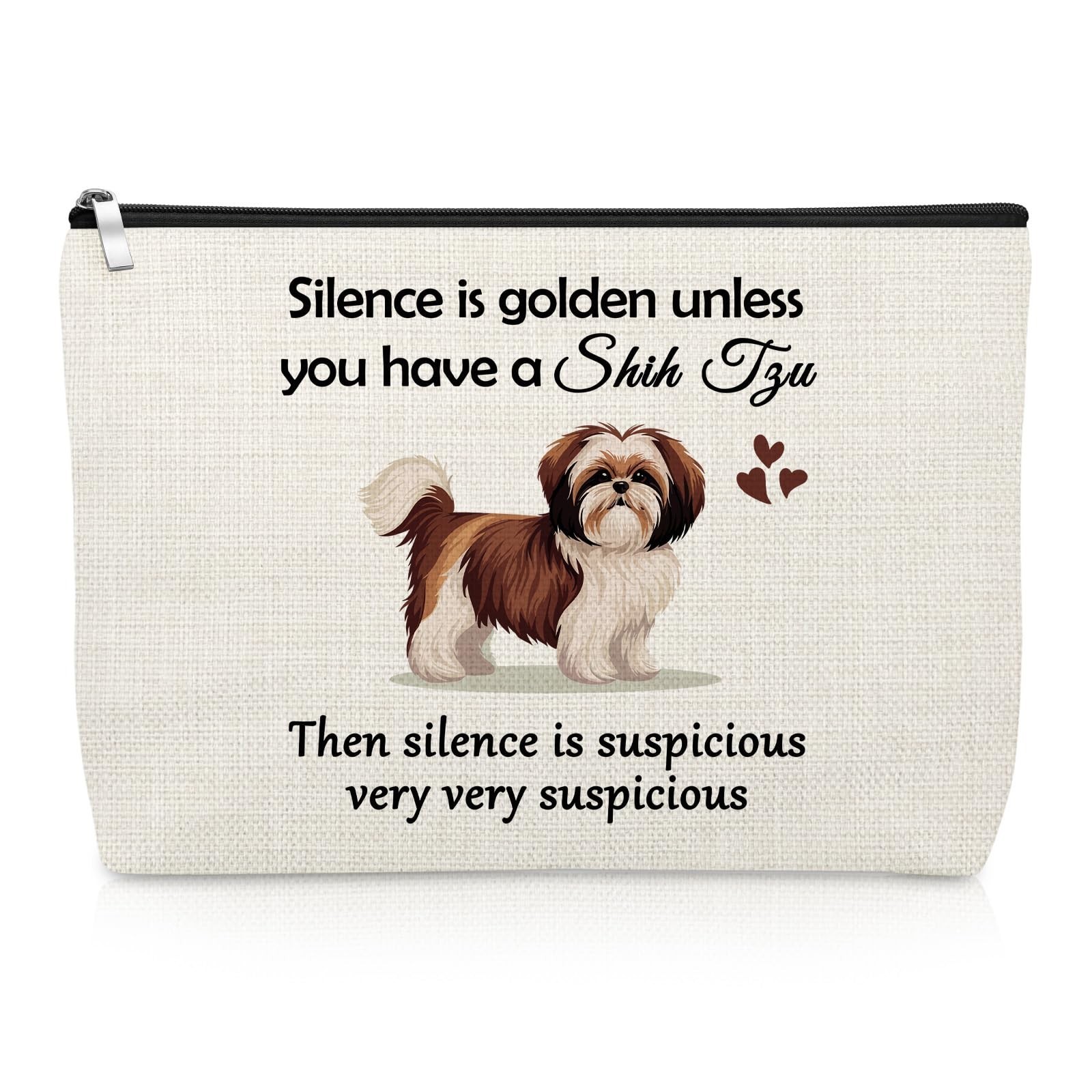 Shih Tzu Dog Gifts Makeup Bag Dog Mom Gifts for Shih Tzu Lover Owner Pet Love…