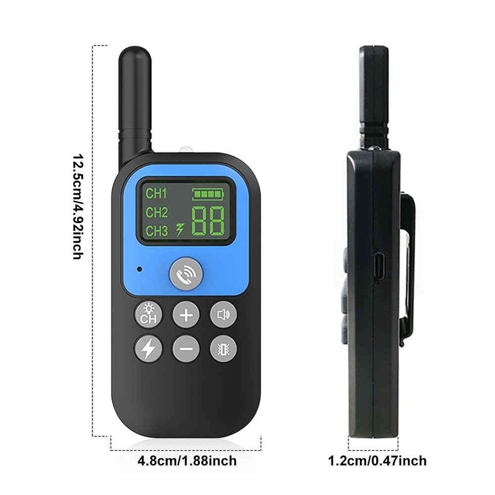 1 Drag-1/2/3 Pet Dog Remote Control Anti Barking Collar Training Collar Shock