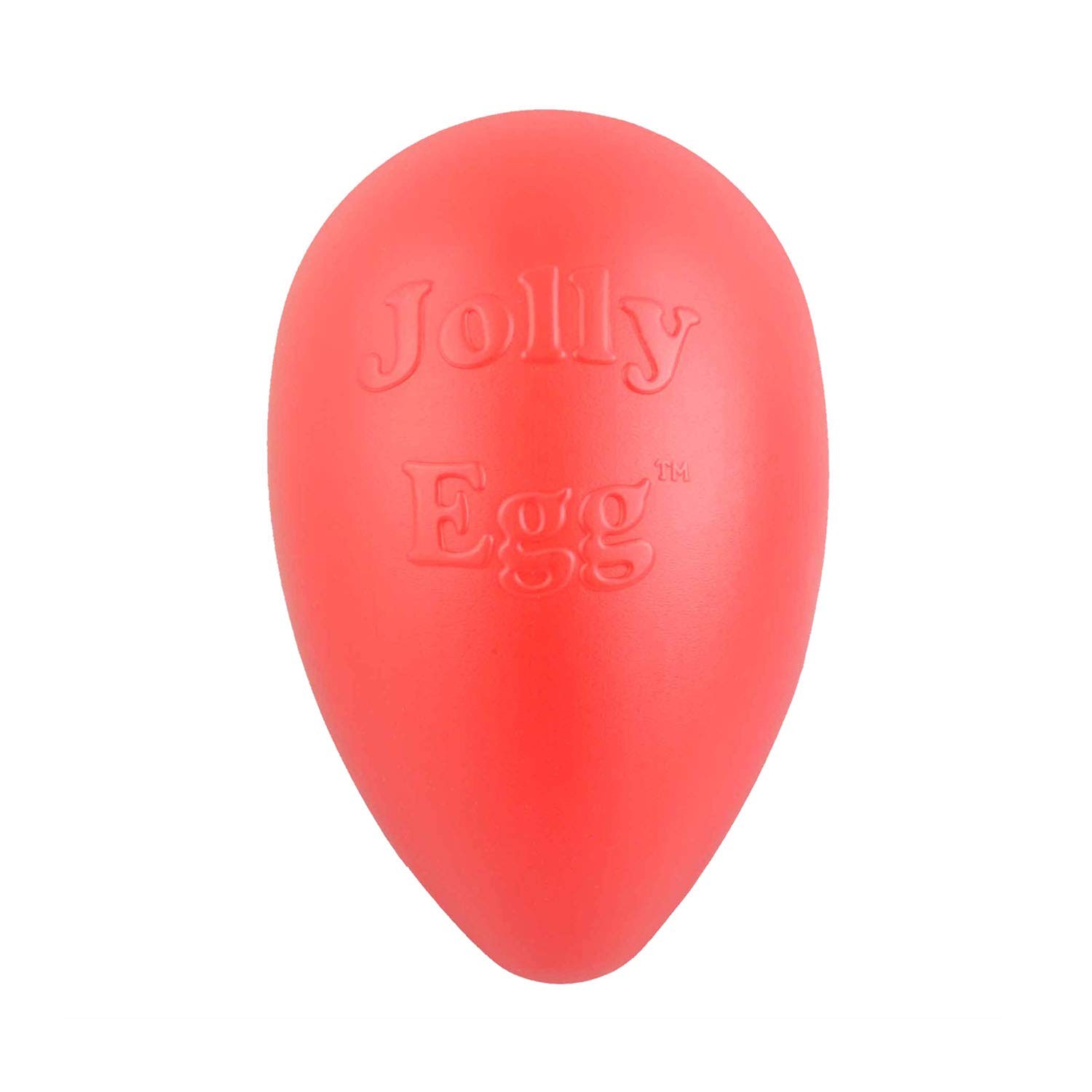 Jolly Pets Jolly Egg Dog Toy Medium 8 Inch Red Floats Fun for Dogs Up to 40 lbs