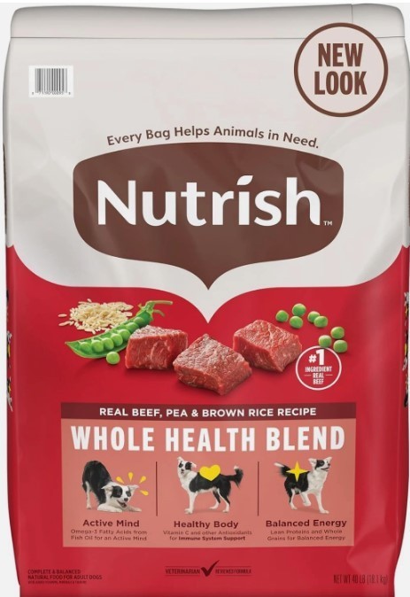 Rachael Ray Nutrish Real Beef, Pea, & Brown Rice Recipe Dry Dog Food 40-lb bag