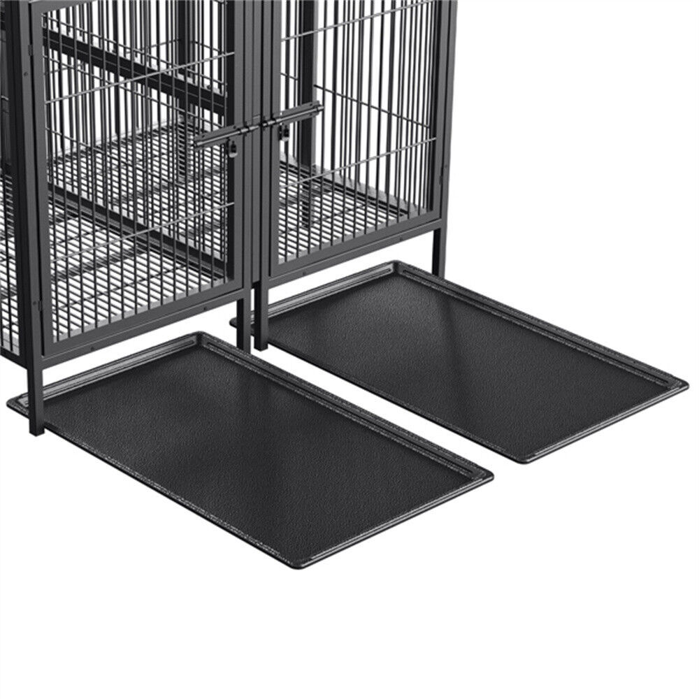 XXXL Super Premium Dog Cage Strong Metal Crate Pet Kennel Partition for 2 Dogs