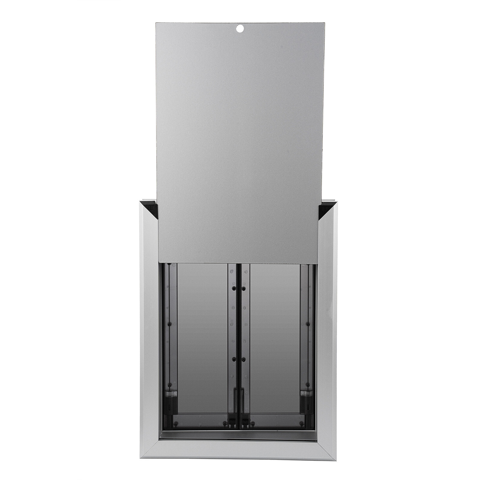16” x 21” Extra Large Dog Door Aluminum Pet Door Double Panels Automatic Close