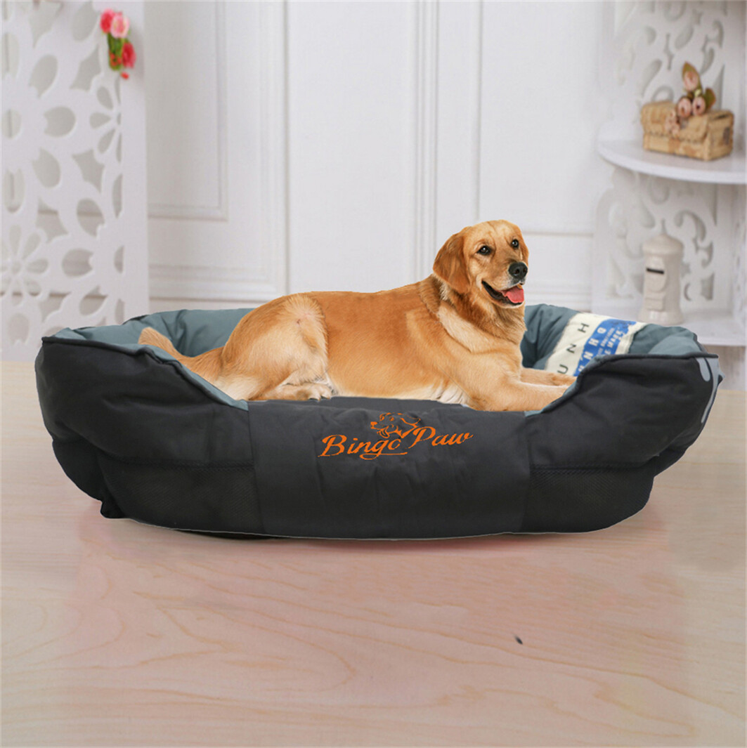 XXL Extra Large Jumbo Orthopedic Pet Dog Bed Dog Kennel Basket Pillow Waterproof