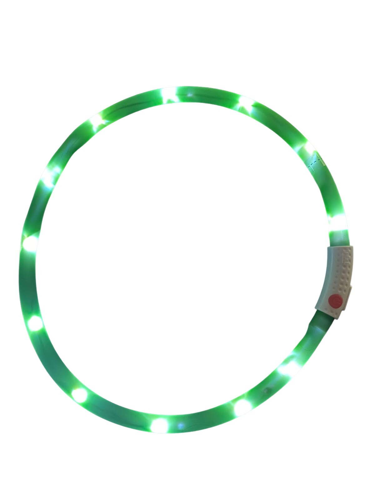 Green LED Dog Collar BSEEN High Visibility USB Rechargeable 3 Modes Cut to Size