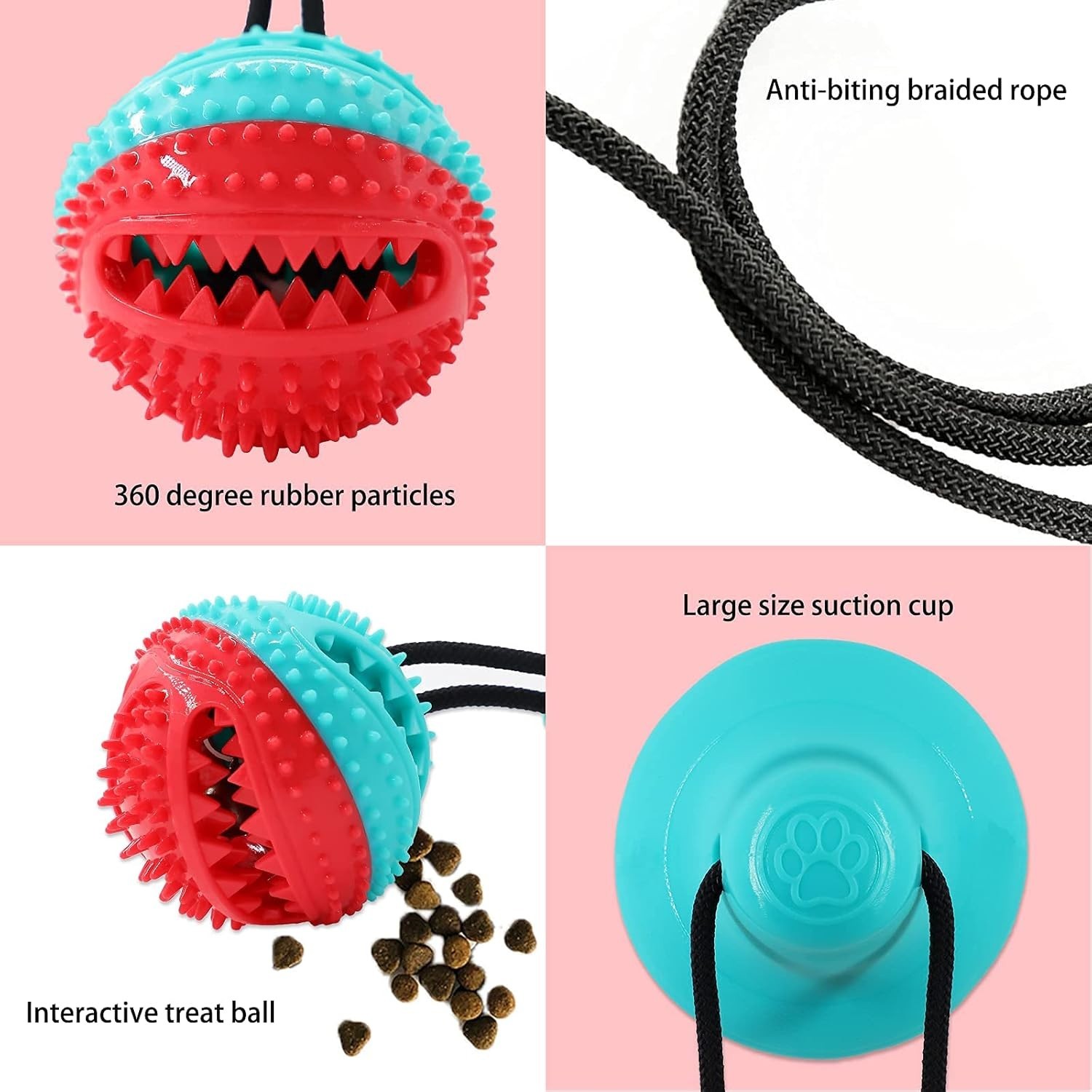 Dog Toys Dog Chew Toys for Aggressive chewers Puppy Dog Training Treats Teeth…