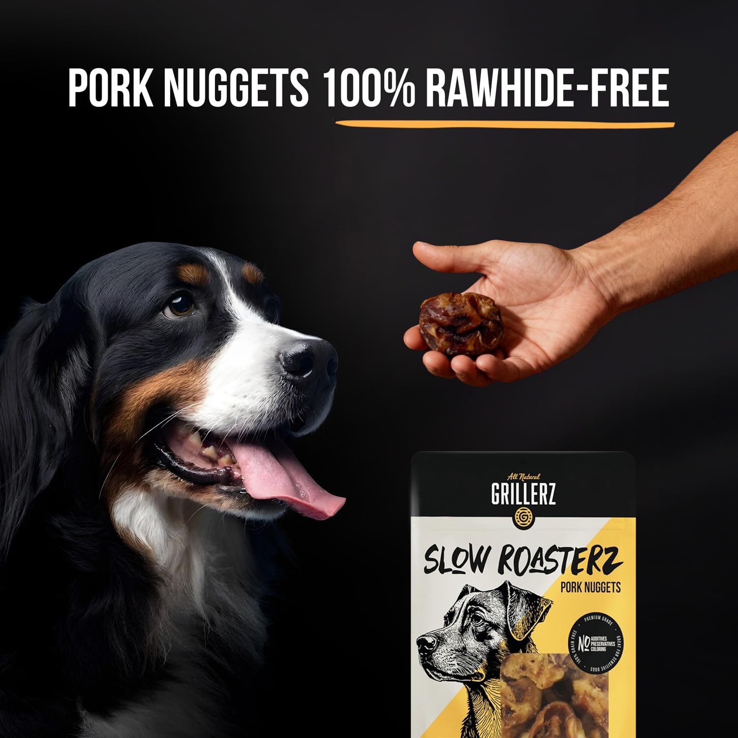 Pork Nuggets, 1lb Bag, Single 16 Fl Oz (Pack of 1), Brown