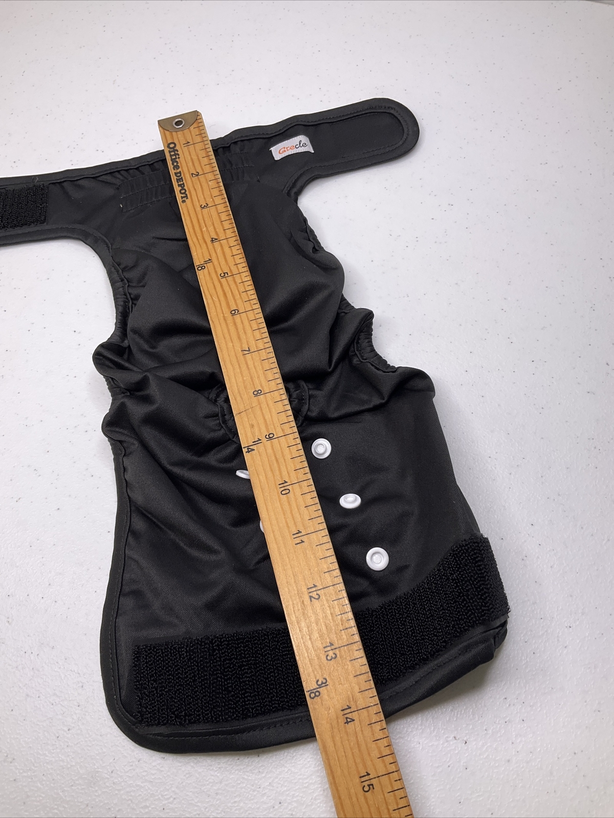Grecle Pet Diaper Washable Reusable High Absorbency Black Sz Medium (1)