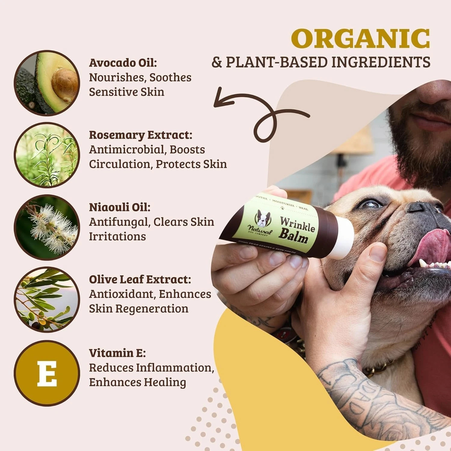 NEW Natural Dog Company 2 oz Skin Soother Stick Organic Healing Balm for Dogs