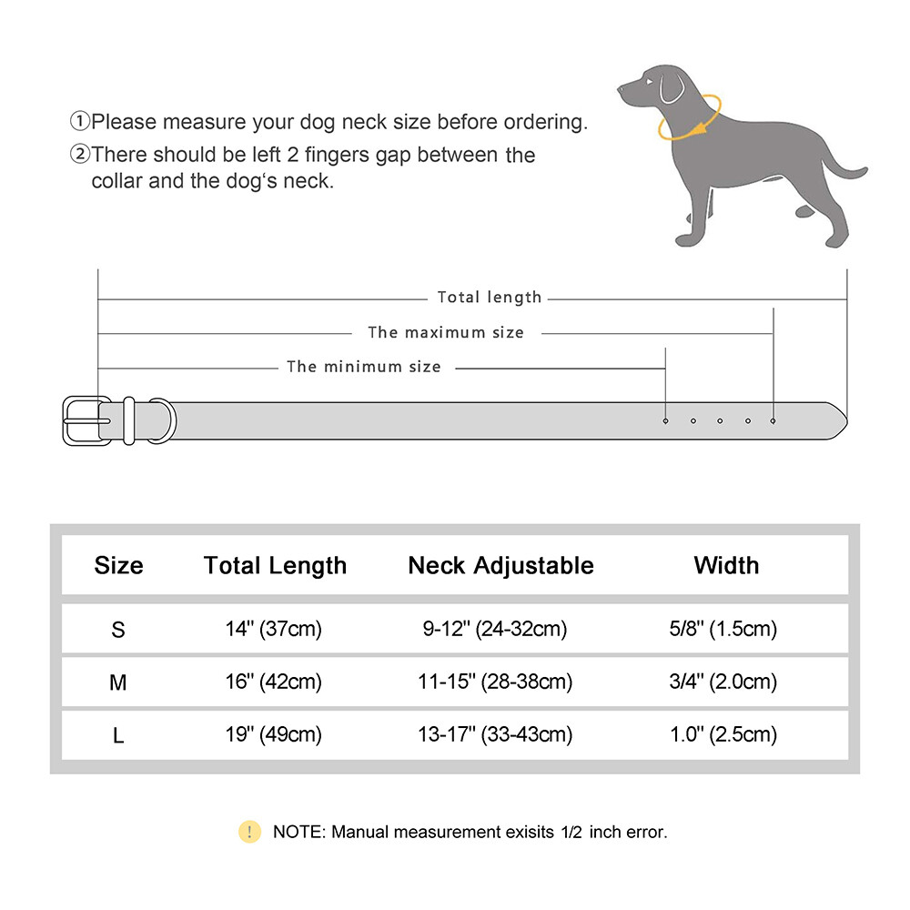 Personalized Nylon Dog Collar Custom Name Phone Print Soft Padded Adjustable S-L