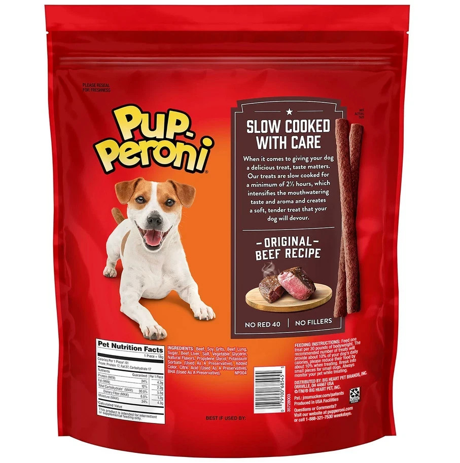 Pup-Peroni Dog Snacks, Original Beef Flavor, 46 oz.