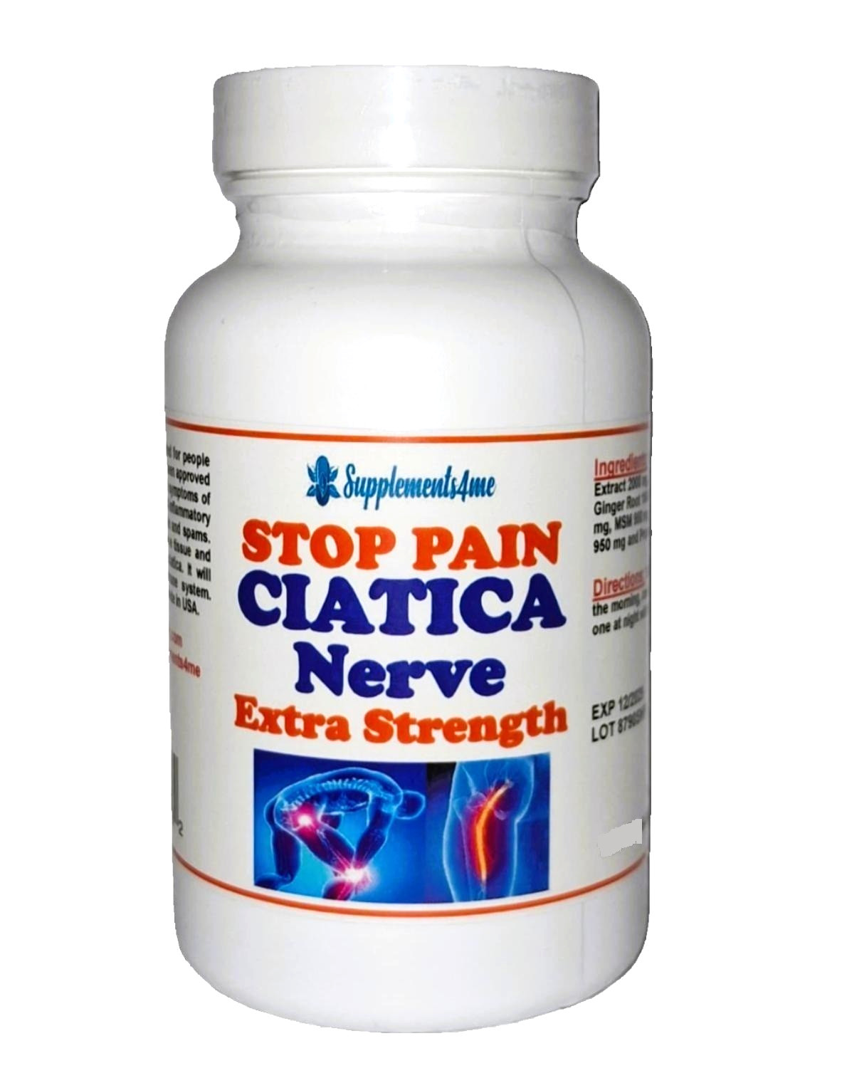 POWERFUL HERBS TO IMPROVE YOUR LIFE SCIATICA PAIN – 240 CAPS – MADE IN USA