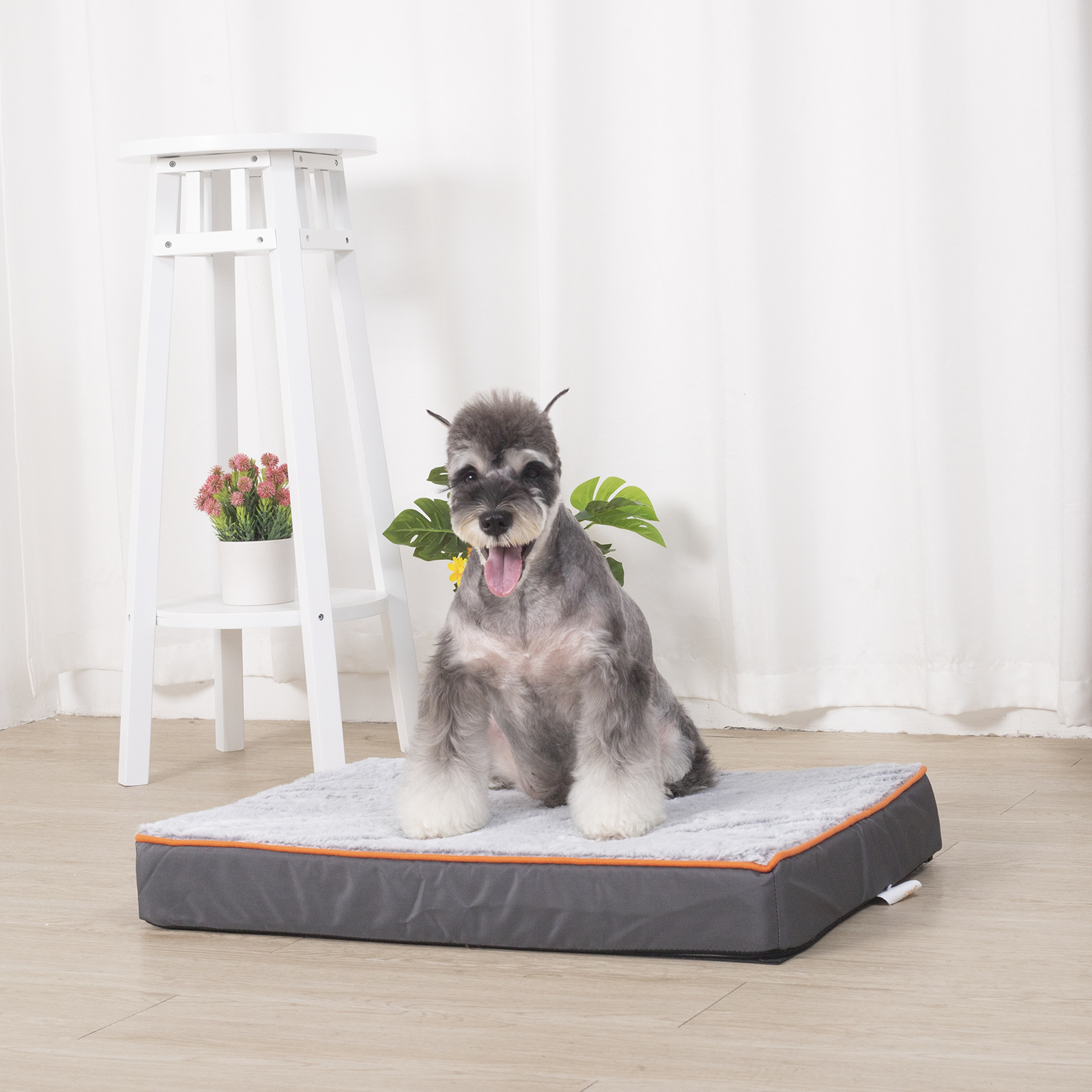 All Size S-XXXL Waterproof Orthopedic Dog Bed Solid Foam Pet Crate Bed Zip Cover