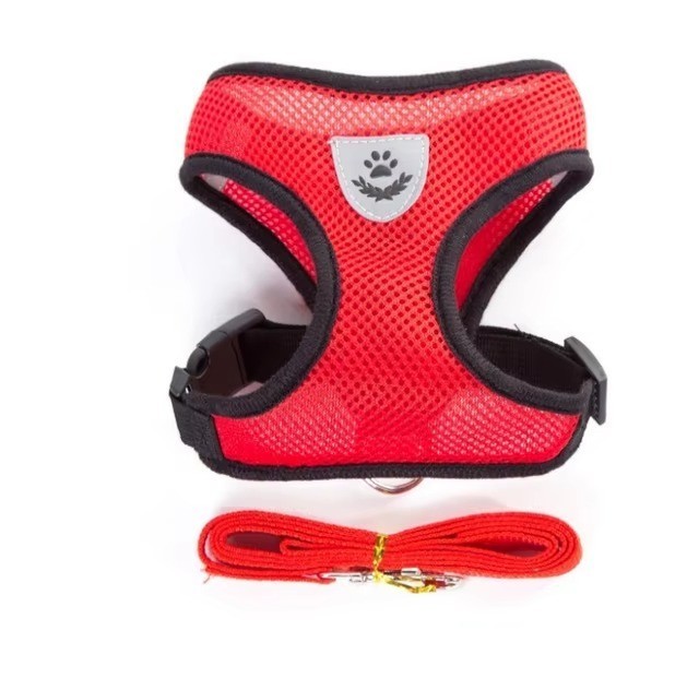 Cat Dog Pet Harness Adjustable Control Vest Dogs Reflective S M L XL Leash