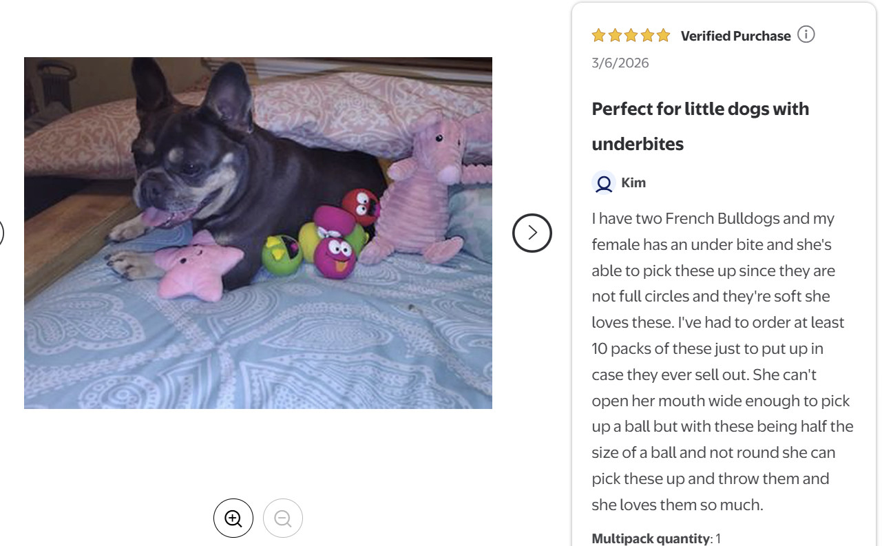 (2 pack) Vibrant Life 5pk EMOTICON LATEX DOG TOY,Comfort Squeak
