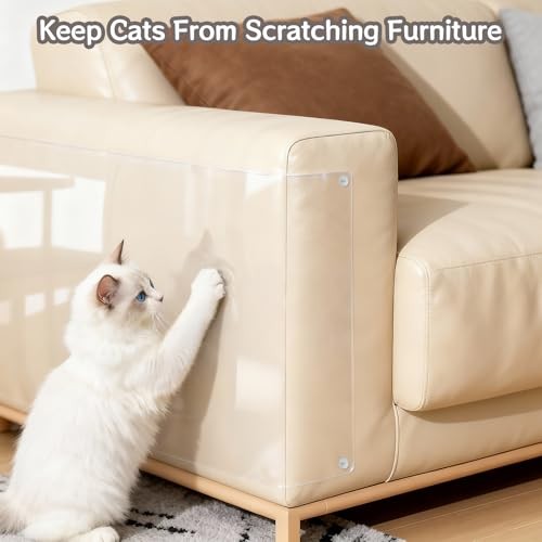 Door Protector from Cat Scratching, Clear Anti Dog Scratching 118″ x 11.8″