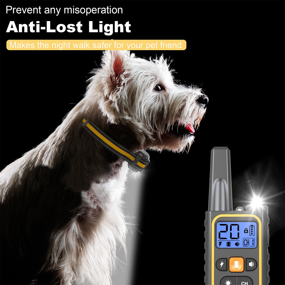 3300 FT PET Dog Training Collar Rechargeable Remote Shock Pet Waterproof Trainer