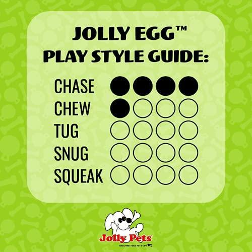 Jolly Pets Jolly Egg Dog Toy, 8 Inches/Medium, Yellow