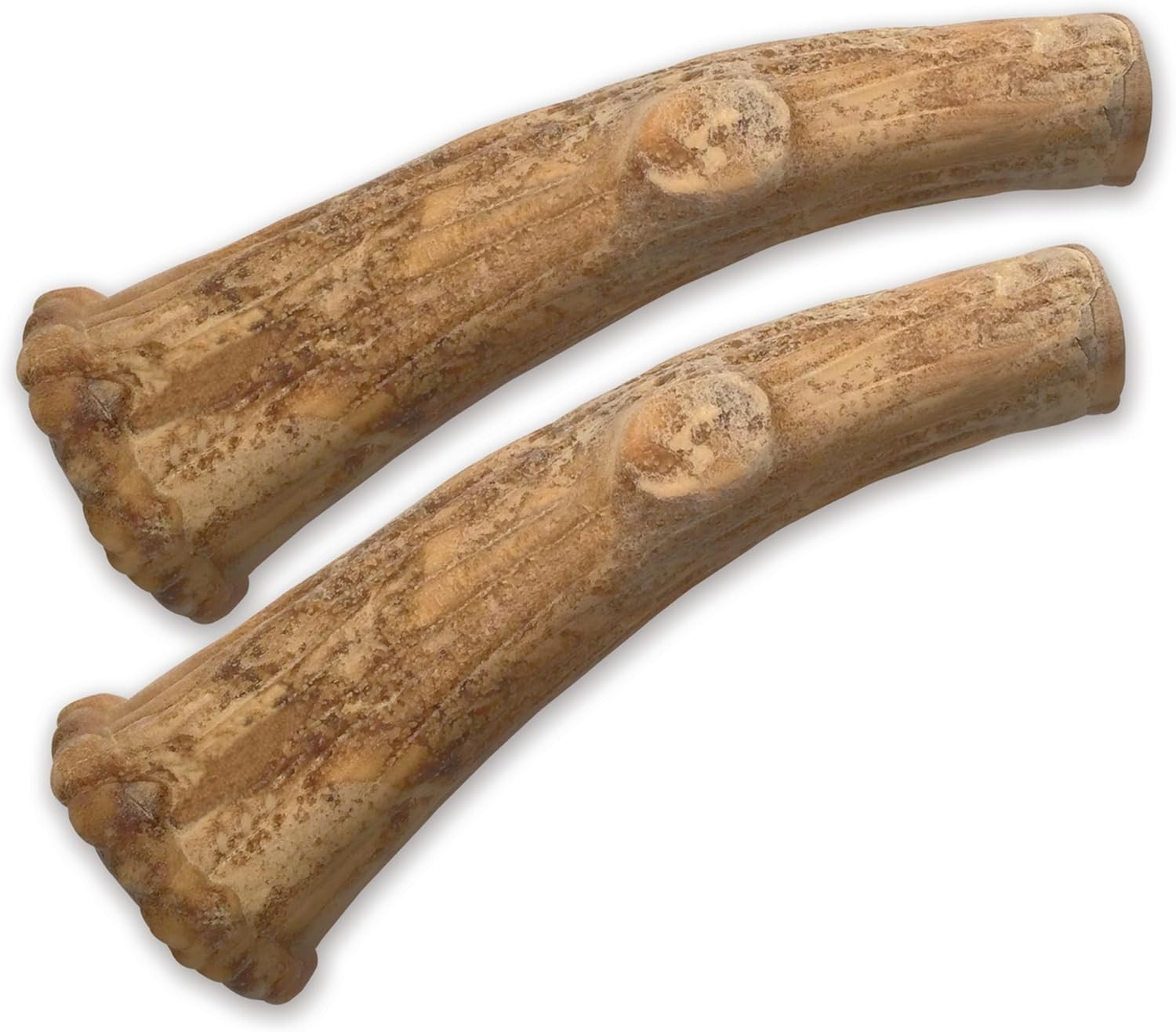 All-Natural Venison Chew Bones for Large Dogs – Long Lasting Dog Treats, 2 Count