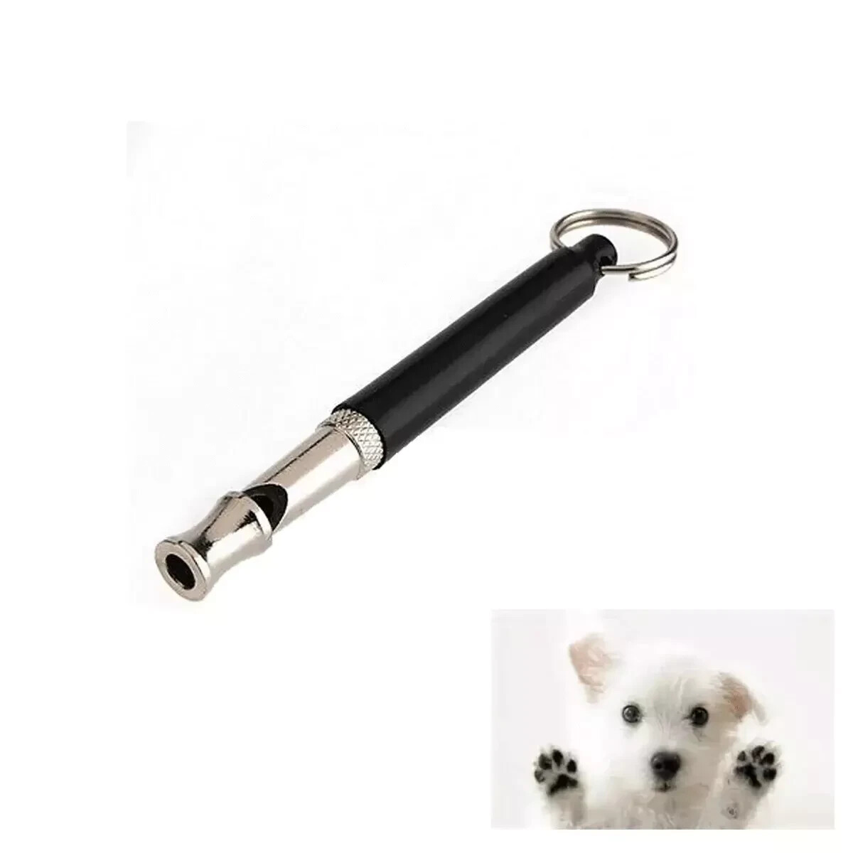 4Pcs Dog Training WHISTLE UltraSonic Obedience Stop Barking Pet Sound PitchBlack