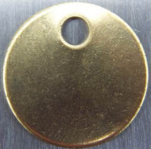 Round Blank Brass ID tags Pets Keys Tools Valves 1″,1-1/4″,1-1/2″,2″ Made in USA