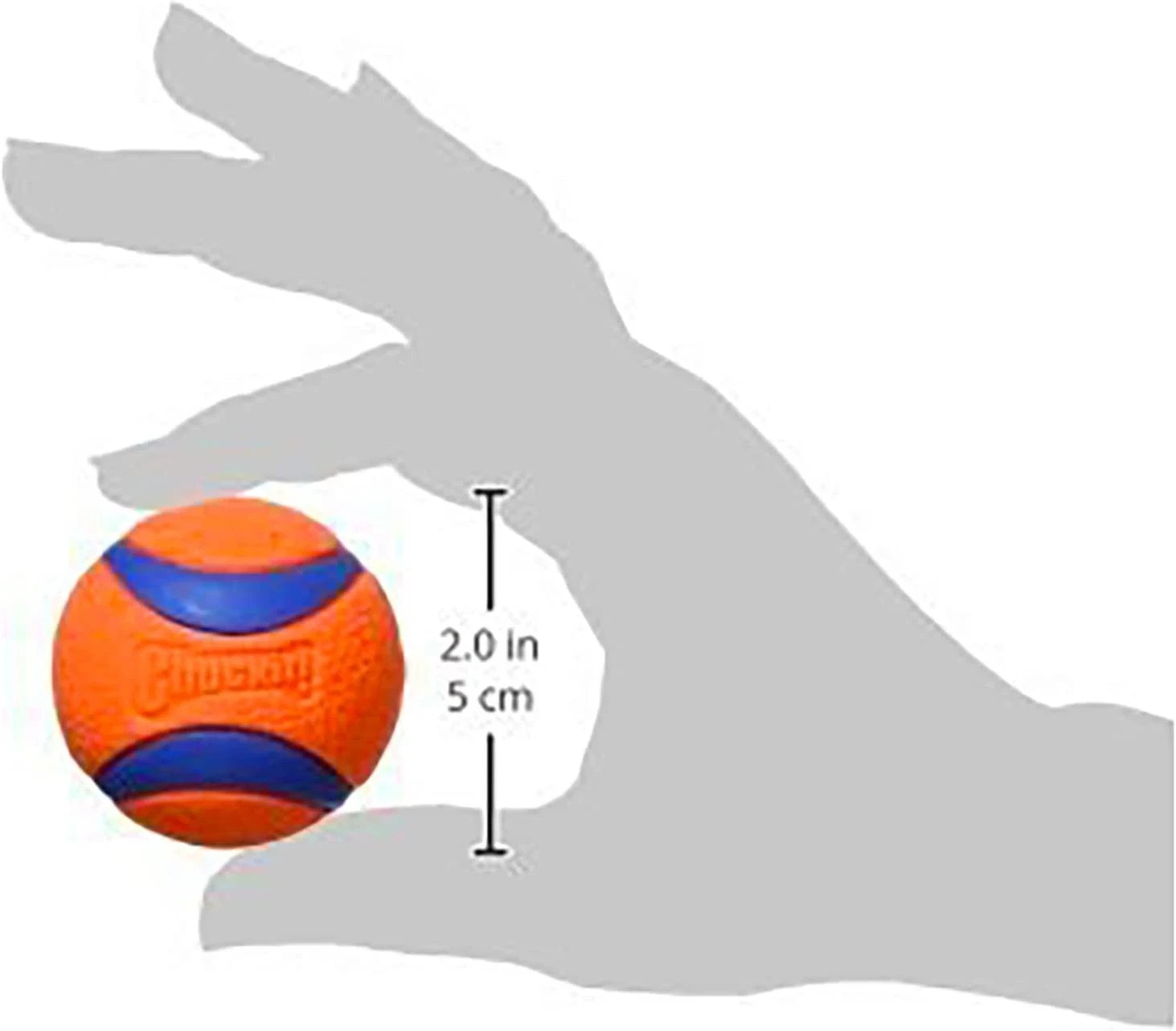 ChuckIt! Ultra Ball Dog Toy, Durable High Bounce Rubber Dog Ball, Medium 2 pack