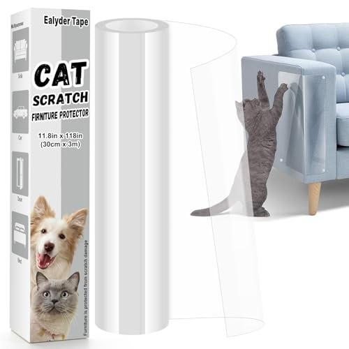 Door Protector from Cat Scratching, Clear Anti Dog Scratching 118″ x 11.8″