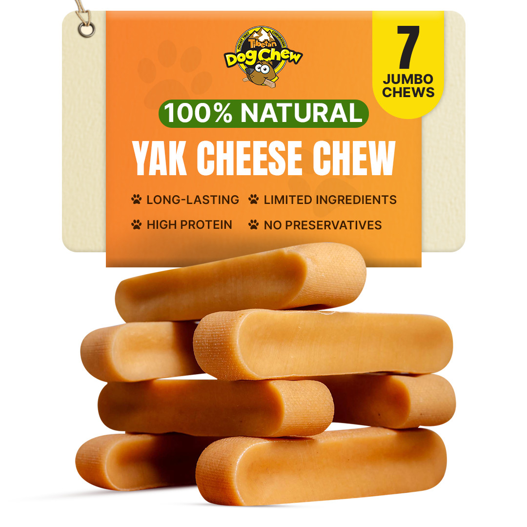 Yak Milk Dog Chew Bones 3lbs for Jumbo dogs, Hard Chews for Aggressive Chewers
