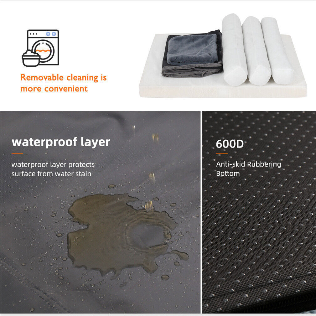 Jumbo XXXL Calming Dog Bed Orthopaedic Sofa Waterproof Washable Cover Plush Mat
