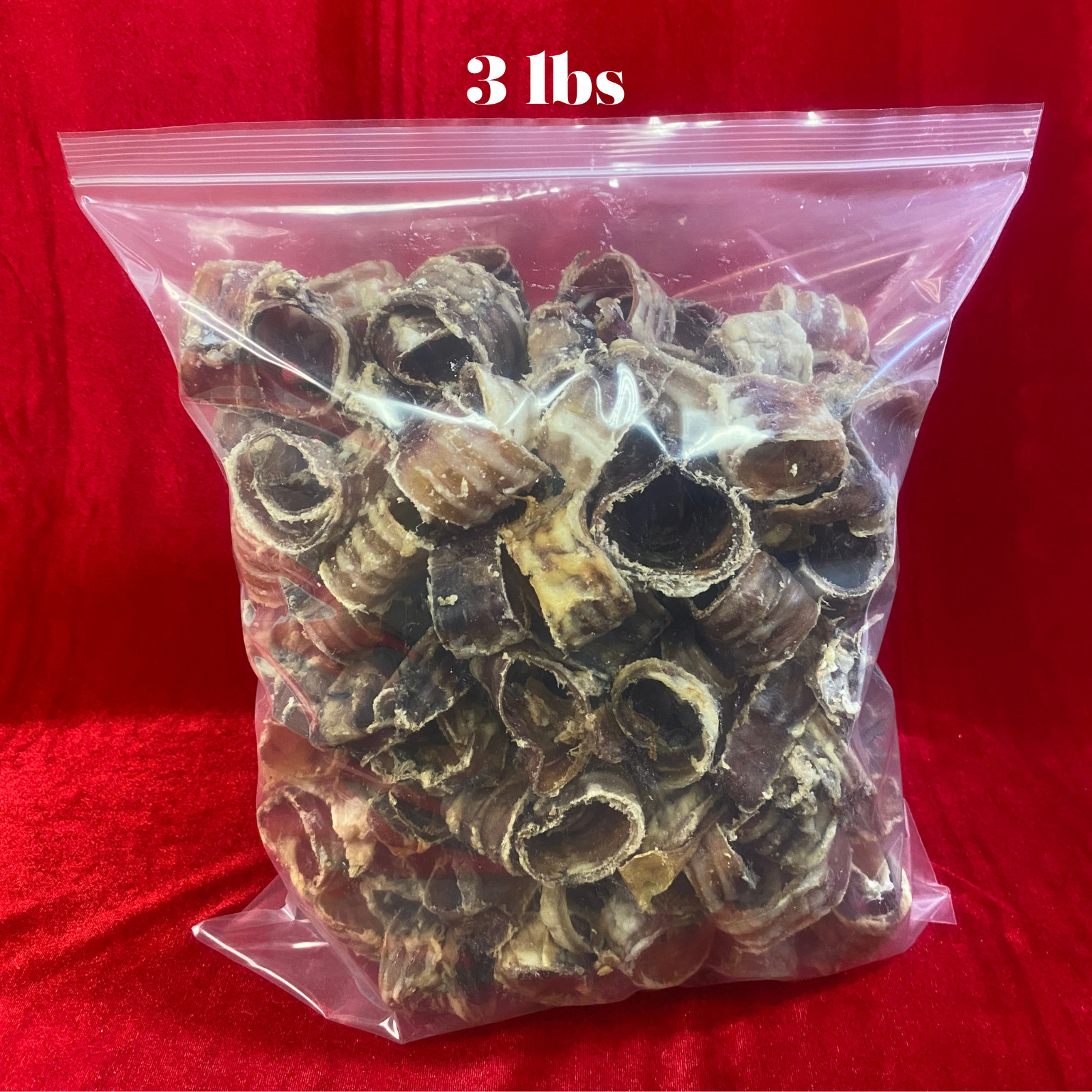 Beef Trachea 2in- BULK- Natural Dog Chew-100% BRC CERTIFIED