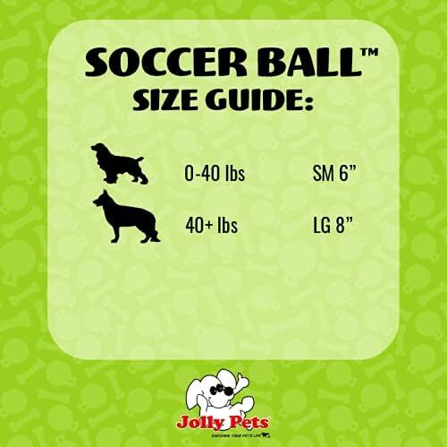 Juguete Para Perros Con Rebote Flotante Y Balon De Futbol Grande, 8 Pulgadas…