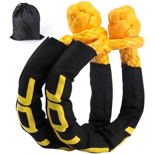 Soft Shackle, 1/2 Inch x 22 Inch Synthetic Soft Shackles Ring Recovery Kit