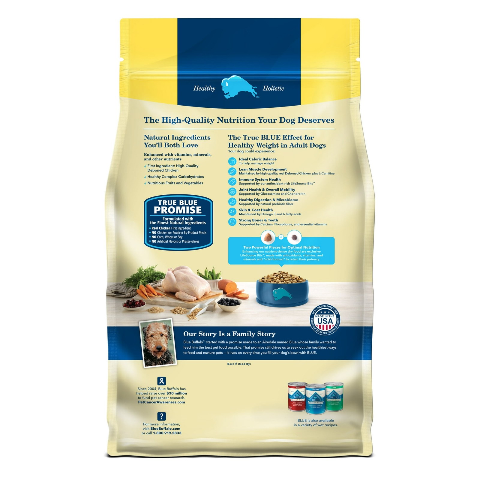 Blue Buffalo Life Protection Formula Chicken Adult Healthy Weight Dry Dog Food 3
