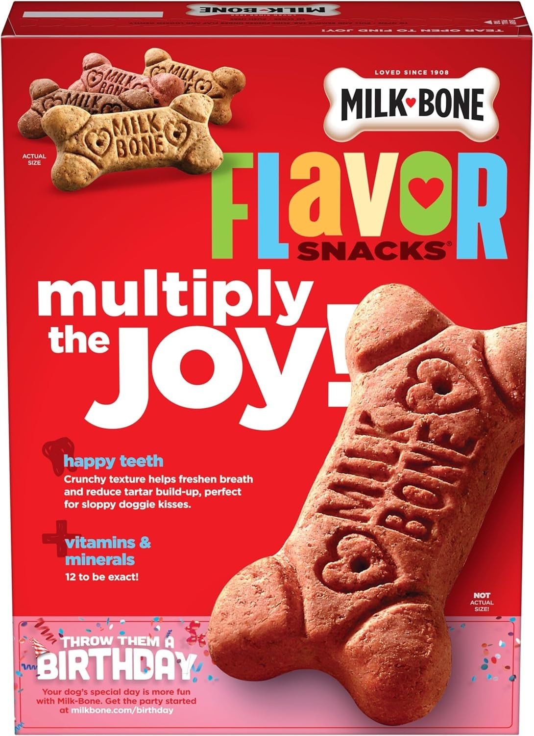 Milk-Bone Flavor Snacks Dog Treats, Small Biscuits, 24 Ounce Crunchy Texture Hel
